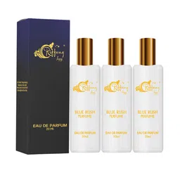 riffway Men Set Of 3 Blue Rush Long Lasting Eau De Parfum- 20 ml Each-2