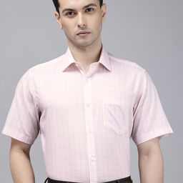 Van Heusen Custom Fit Checked Pure Cotton Formal Shirt-picture-26