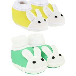 NESKA MODA Kids Pair Of 2 Cotton Booties-picture-10