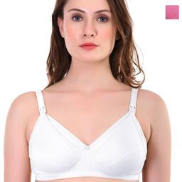 Liigne Pack Of 2 Non Padded Cotton Maternity Bra-picture-12
