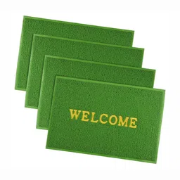 Aura 4Pcs Green & Yellow Self-Designed Anti-Slip Eco-Friendly Absorbent Large Doormats-picture-14