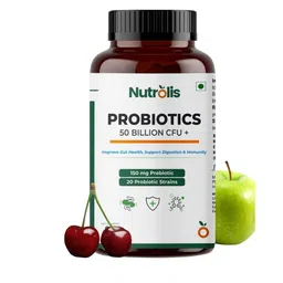 Nutrolis Probiotics Supplement 50 Billion CFU + For Digestive Health - 60 Tablets-51