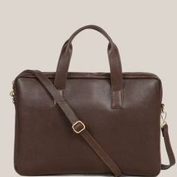 HATS OFF ACCESSORIES Unisex Leather Laptop Bag-image-24