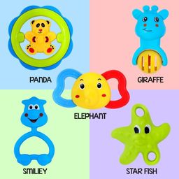 Set of 5 Pcs with Various Exciting Toys for New Borns & Infants Rattle Rattle-10