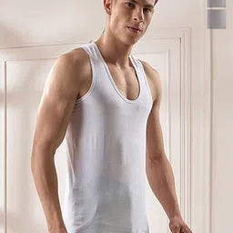 CAVENDERS Pack Of 3 Pure Cotton Scoop Neck Gym Vests C47=-SWIFT----==3- ---85-37