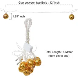 eCraftIndia Yellow Moon Shape Color Changing String Lights image 5