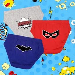NUSYL Boys Pack Of 3 Printed Mid Rise Basic Briefs - NUBCBRFPO3.0158-image-60