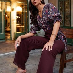Miss Chase Printed Basic Jumpsuit-4