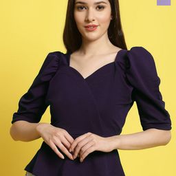 Metronaut Women Pack of 2 Sweetheart Neck Crop Top-image-71