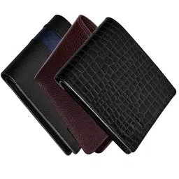 Hayes London Men Wallets Pack of 3 Genuine Leather with RFID Blocking-picture-11