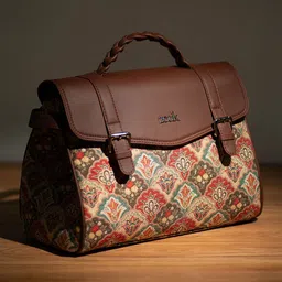 ZOUK Ethnic Motifs Printed Satchel-image-10