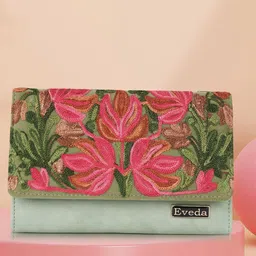 VELUCIA Women Floral Embellished Structured Sling Bag with Quilted-19
