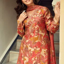 DRAVINAM Trends Embroidered Unstitched Dress Material-image-51