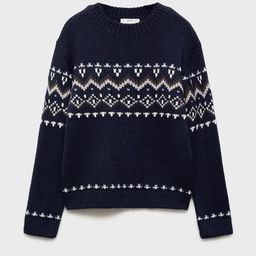 Mango Kids Boys Fair Isle Design Jacquard Pullover-picture-25