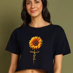 Moda Rapido Women Printed Drop-Shoulder Sleeves Bio Finish T-shirt-image-34