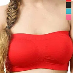 SHREE GANESH FASHION Pack Of 4 Full Coverage Lightly Padded Non-Wired Bandeau Bra-22