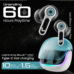 boult Z40 Gaming with 60H Battery, 4 Mic ENC, Mode Sync LED, Low Latency Gaming, 5.4v Bluetooth Headset image 3