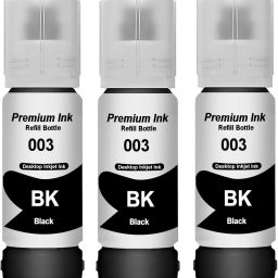 Gedi 001/003/008 Refill Ink for Epson L3110, L3150, L3210, L3215 Printer 4 Pieces Black Ink Bottle-image-47