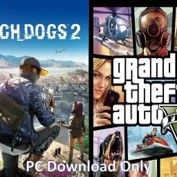 Watch Dogs 2 and Gta 5 Top Two Game Combo (Offline Only) (No DVD) (Regular)-73