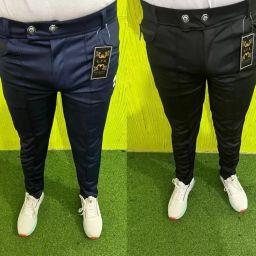 Pack of 2 Men Solid Black, Purple Track Pants-image-45