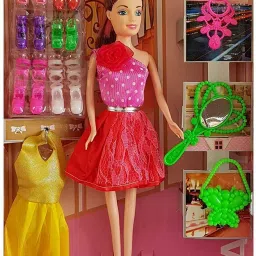 Shine Dolls for Girl’s Surprise Moveable Doll Set with Beautiful Accessories-H13-picture-38