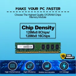 D25 2GB DDR2 Desktop RAM Long 800MHz DIMM Memory -Faster and Reliable Computing DDR2 2 GB (Dual Channel) PC DDR2 (Experience Faster and Reliable Computing with 10 Year Warranty) image 3