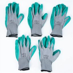 5 Pair Hand Gloves for Industrial, Garden, Mechanical, Workshop, Construction | Latex Safety Gloves-image-61