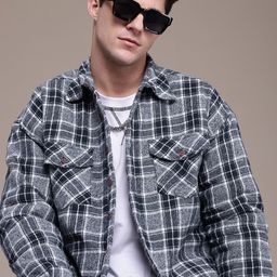 The Roadster Life Co. Spread Collar Checked Tailored Jacket-picture-50