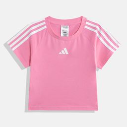 ADIDAS Girls 3S Pure Cotton Crop T-shirt-image-71
