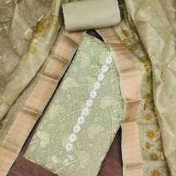 MANVAA Embellished Unstitched Dress Material-image-22