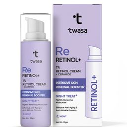 Twasa 1% Retinol Night Cream With Ceramide For Intensive Skin Renewal Booster- 25 g-31