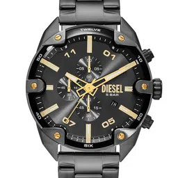 DIESEL Men Spiked Bracelet Style Straps Analogue Chronograph Watch DZ4669-image-3