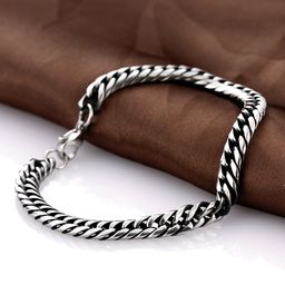 Yellow Chimes Men Silver Plated Stainless Steel tough Style Chain Designer Bracelet-image-93