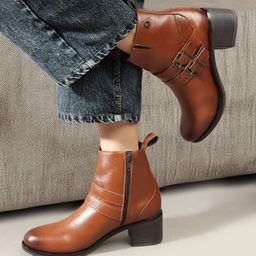 Carlton London Women Synthetic Monk Strap Boots-57