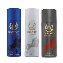 Denver Men Set of Goal - Victor - Rider Deodorant Body Spray 200 ml each-24