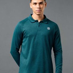 Technosport Men Polo Collar Anti Static Slim Fit T-shirt-image-95
