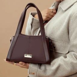Strokes by Namrata Mehta Deep brown Small Handbag-image-48