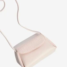 Westside Pink Faux Leather Textured Sling Bag-44