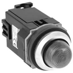IDEC Zinc Die Cast Series Round LED Pilot Light with 30 mm Mounting Hole Dia, APD1126DNA-12