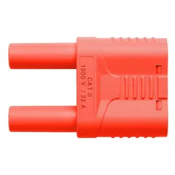 SCHUTZINGER CONN, BANANA, PLUG, 32A, RED, SKURZ 6100 / 19-4 IG 2MB NI / RT-picture-13