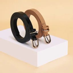Forever Glam by Pantaloons Black & Tan PU Waist Belt for Women Pack of 2-picture-28