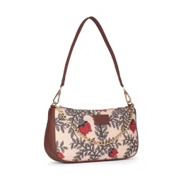 ZOUK Baguette Nawabi Couture Printed Shoulder Handbag image 4
