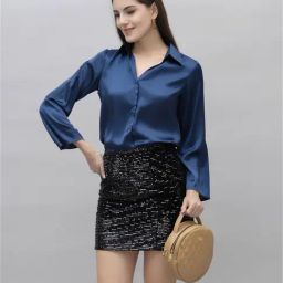PURYS Navy Regular Fit Shirt-image-63
