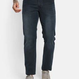 Octave Olive Cotton Straight Fit Jeans-image-63
