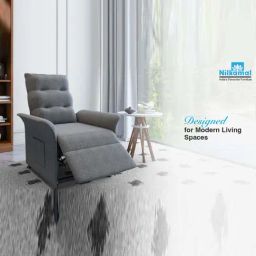 Nilkamal Electro 1 Seater Electric Recliner Sofa (Dark Grey)-image-32