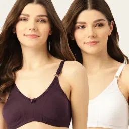 Lady Lyka Multicolor Non Wired Non Padded T-Shirt Bra (Pack Of 2)-image-74