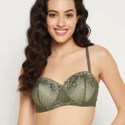 Clovia Green Full Coverage Padded Under-Wired Balconette Bra-picture-14