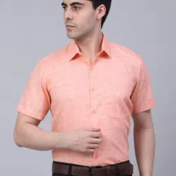 Jainish Orange Regular Fit Shirt-image-39