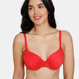 Zivame Red Half Coverage T-Shirt Bra-picture-26
