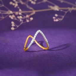 GIVA 18K Yellow Gold Vellore Vanki Diamond Ring,Fixed Size,Indian - 12, US - 6 for Women-image-38